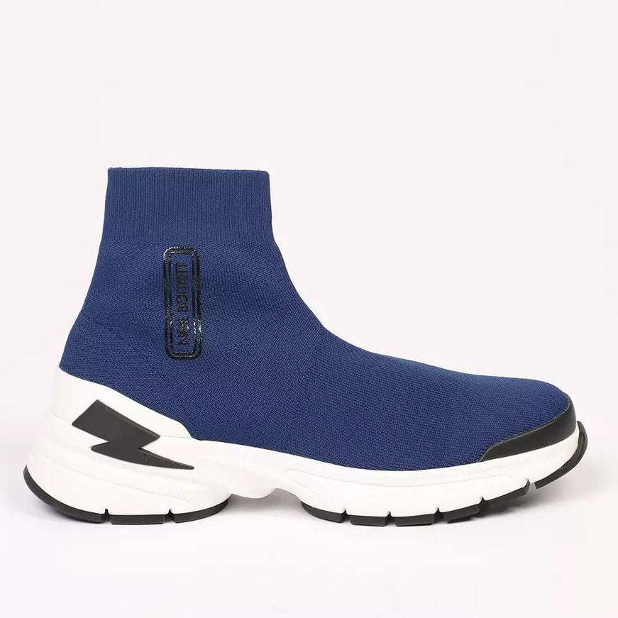 Neil Barrett Blue Textile Lining Sneaker - Ellie Belle