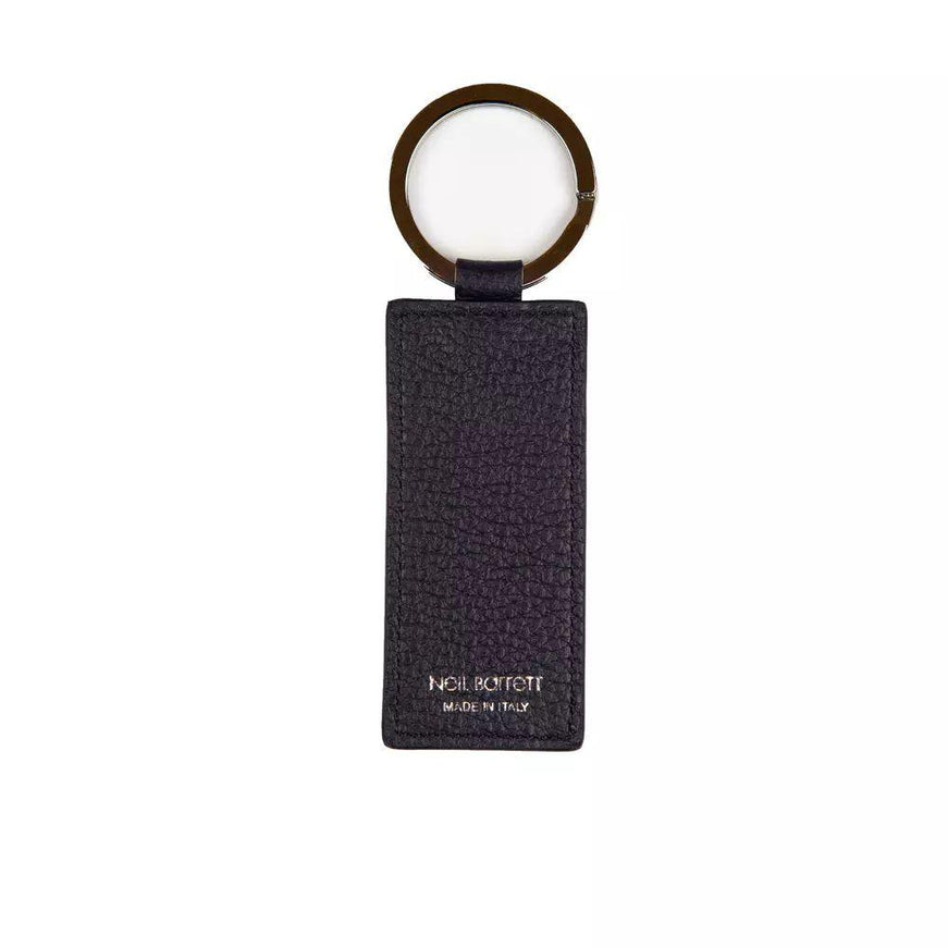 Neil Barrett Chic Men's Blue Leather Keychain - Ellie Belle