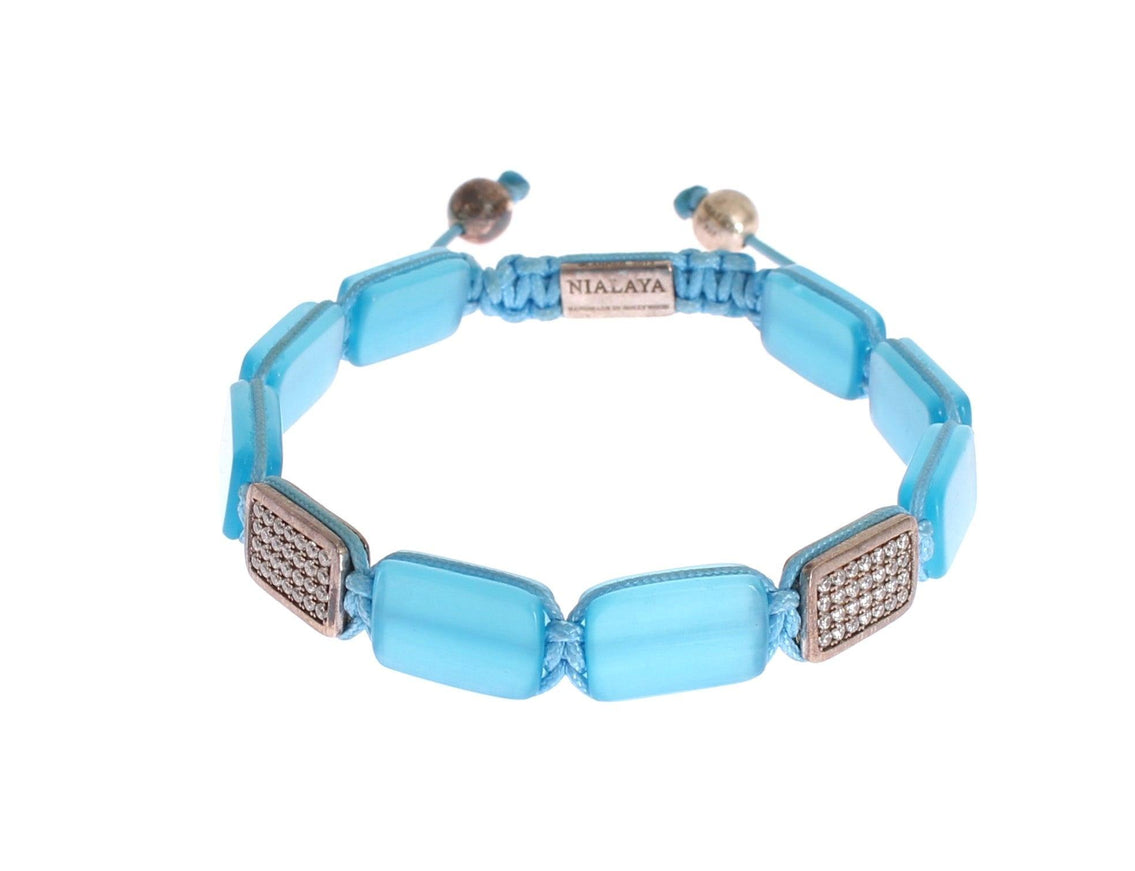 Nialaya CZ Opal 925 Silver Bracelet - Ellie Belle