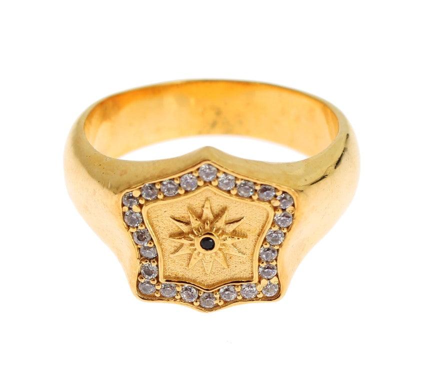 Nialaya Gold Plated 925 Sterling Silver Ring - Ellie Belle