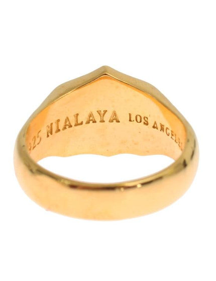 Nialaya Gold Plated 925 Sterling Silver Ring - Ellie Belle