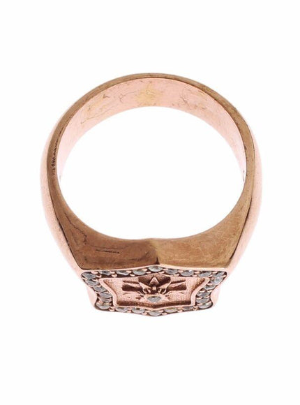 Nialaya Pink Gold 925 Silver Authentic Clear Ring - Ellie Belle