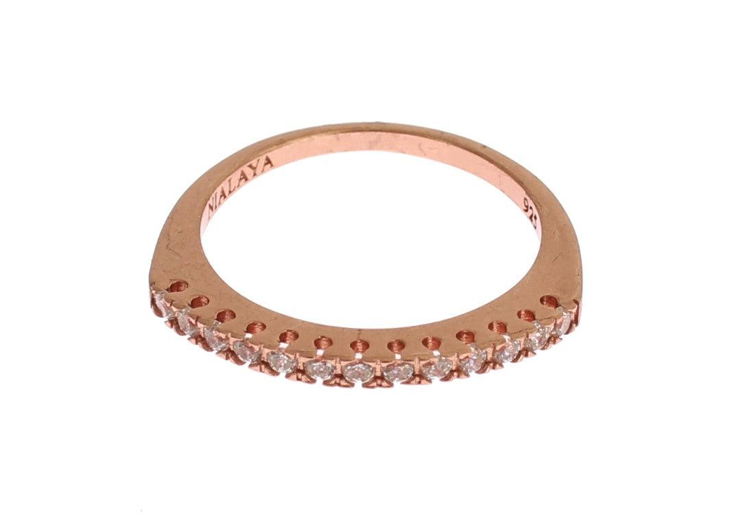 Nialaya Red Gold 925 Silver Ring - Ellie Belle