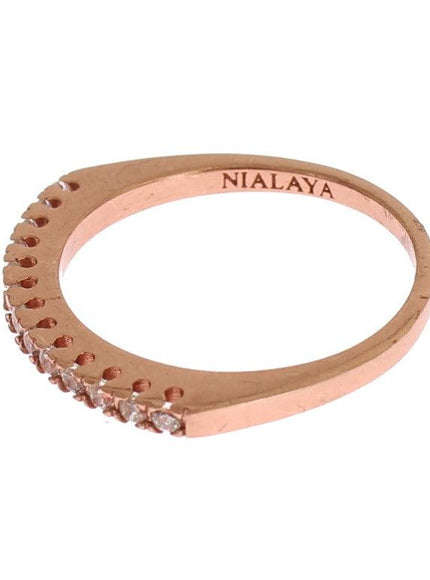 Nialaya Red Gold 925 Silver Ring - Ellie Belle