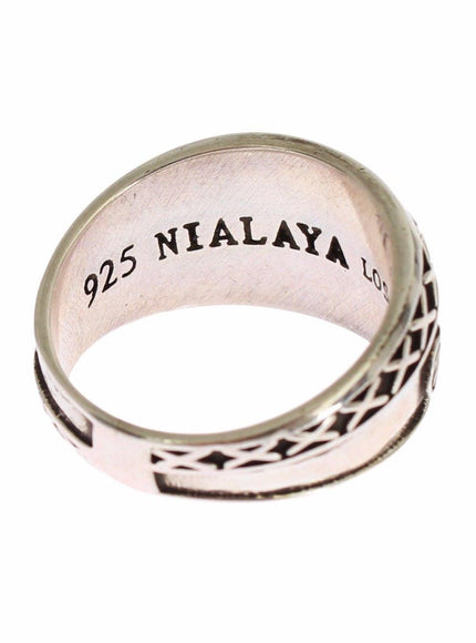 Nialaya Silver Rhodium 925 Sterling Ring - Ellie Belle