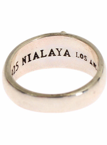 Nialaya Silver Ring Band 925 Sterling Ring - Ellie Belle