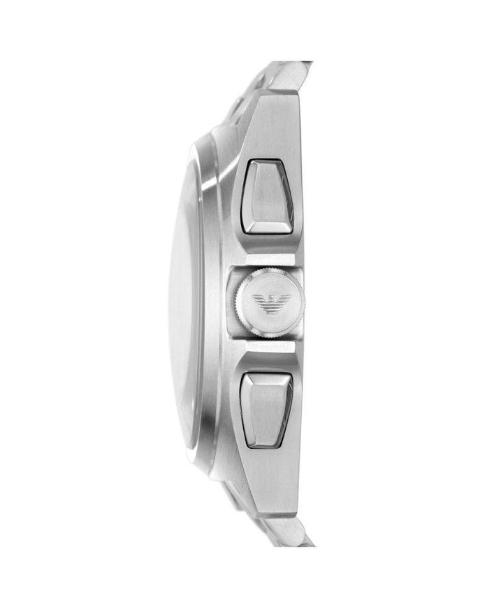 Emporio Armani Silver Steel Chronograph Watch - Ellie Belle