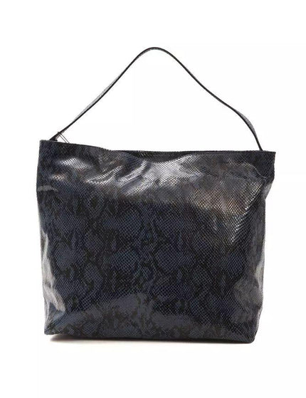 Pompei Donatella Blue Leather Shoulder Bag - Ellie Belle