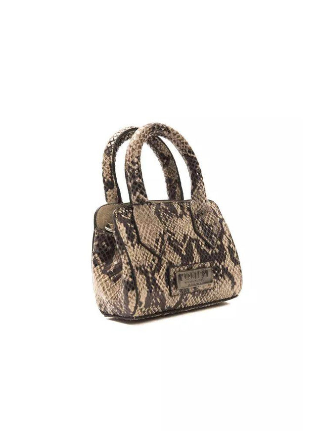 Pompei Donatella Brown Leather Handbag - Ellie Belle