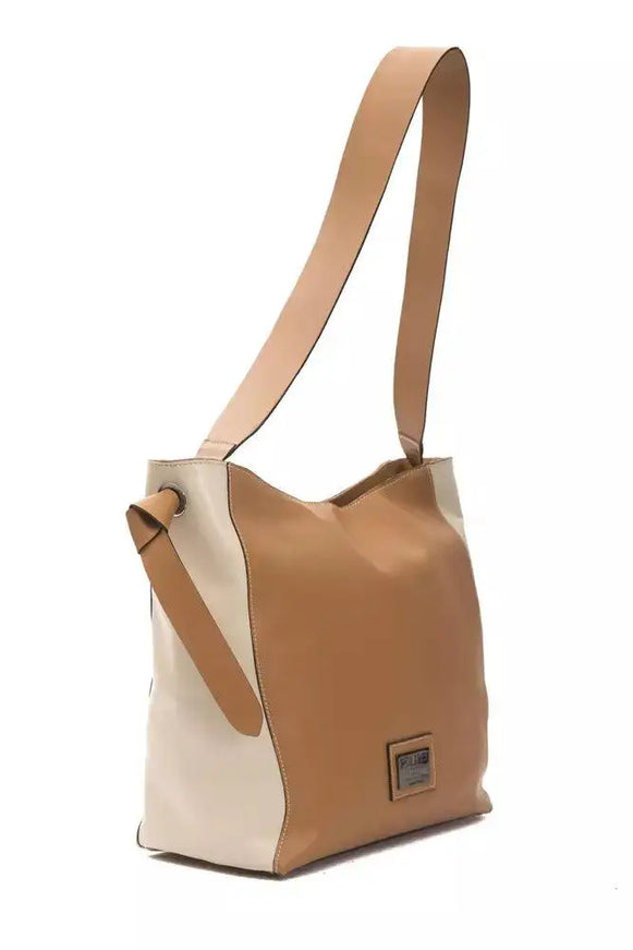 Pompei Donatella Brown Leather Shoulder Bag - Ellie Belle