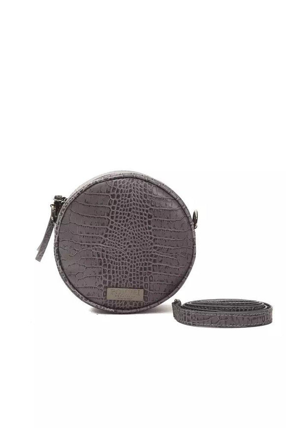 Pompei Donatella Gray Leather Crossbody Bag - Ellie Belle