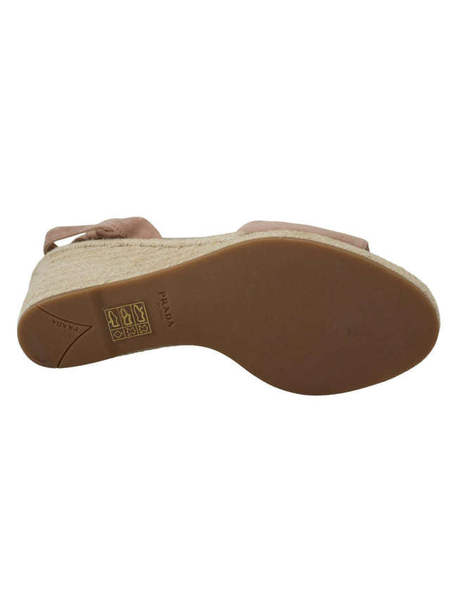 Prada Pink Suede Leather Ankle Strap Sandals - Ellie Belle