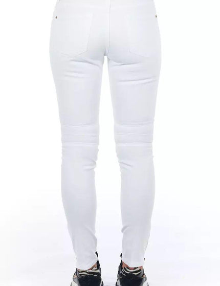 Frankie Morello White Cotton Jeans & Pant - Ellie Belle