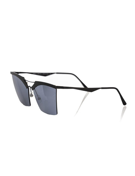 Frankie Morello Black Metallic Fibre Sunglasses