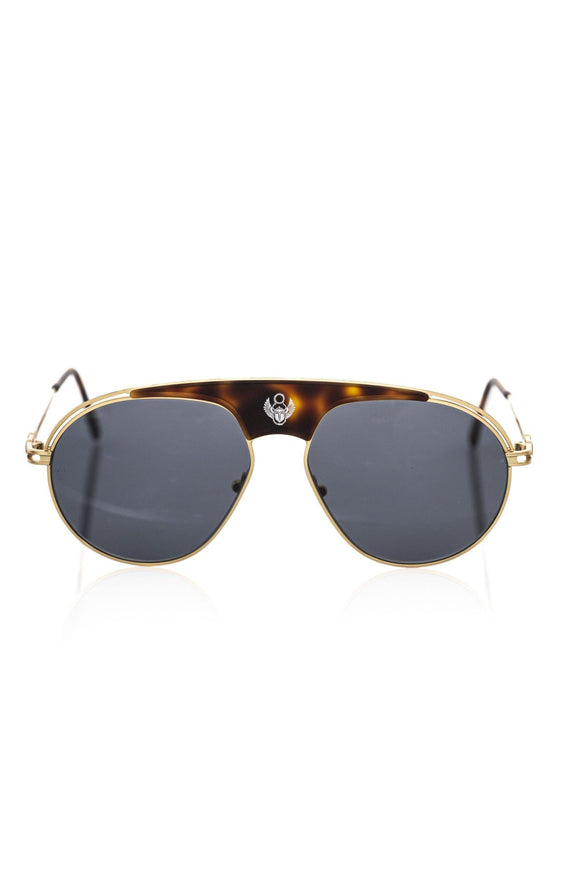 Frankie Morello Brown Metallic Fibre Sunglasses - Ellie Belle