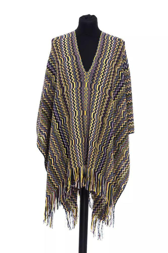 Missoni Multicolor Wool Poncho - Ellie Belle