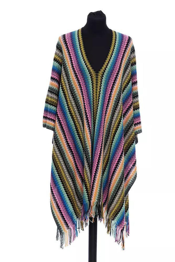 Missoni Multicolor Wool Poncho - Ellie Belle