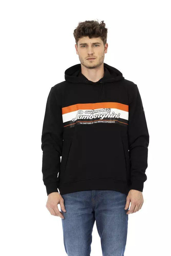 Automobili Lamborghini Black Cotton Sweater - Ellie Belle