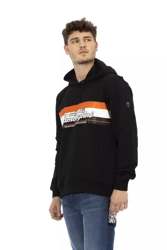 Automobili Lamborghini Black Cotton Sweater - Ellie Belle