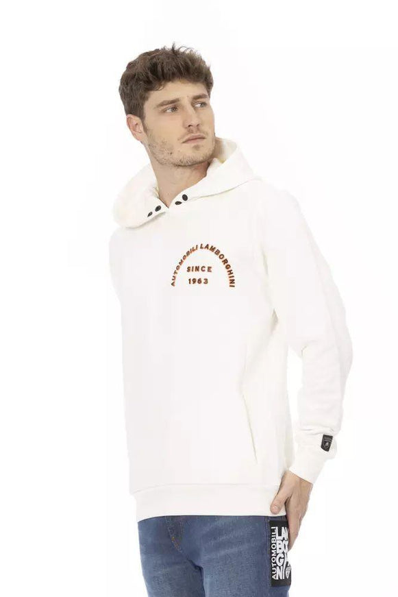 Automobili Lamborghini White Cotton Sweater - Ellie Belle