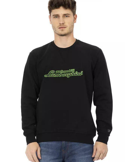 Automobili Lamborghini Black Cotton Sweater