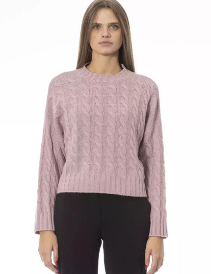 Baldinini Trend Pink Wool Sweater