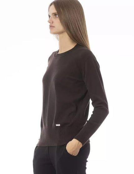Baldinini Trend Brown Wool Sweater