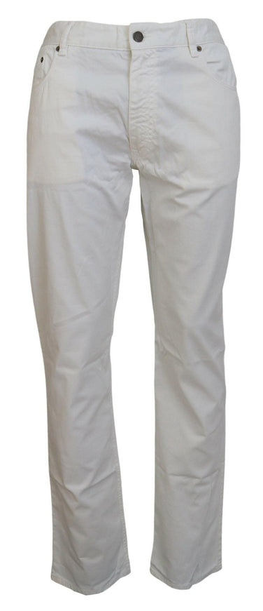 Ralph Lauren Ivory Cotton Straight Fit Men Denim Jeans - Ellie Belle