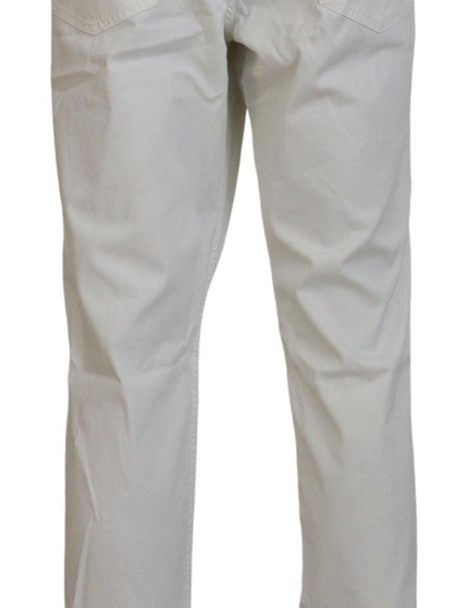 Ralph Lauren Ivory Cotton Straight Fit Men Denim Jeans - Ellie Belle