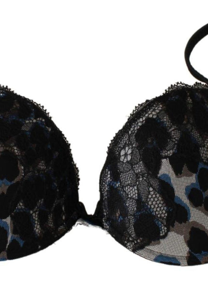 Roberto Cavalli Black Lace Reggiseno Nylon Bra Underwear - Ellie Belle