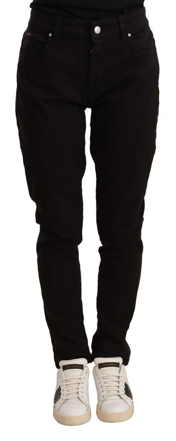 Dolce & Gabbana Black Skinny Slim Denim Cotton Stretch Jeans - Ellie Belle