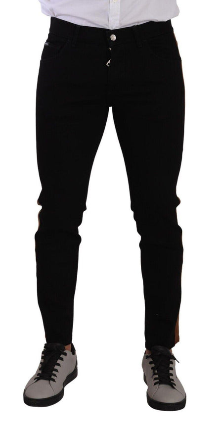 Dolce & Gabbana Black Cotton Stretch Skinny Denim Jeans - Ellie Belle