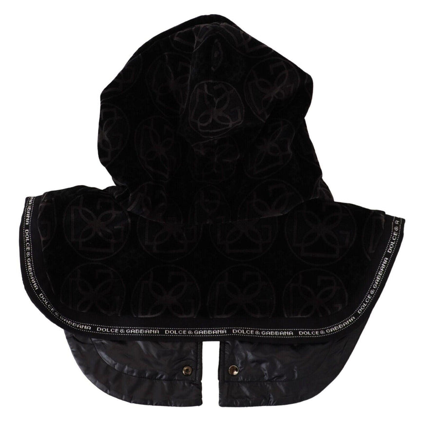 Dolce & Gabbana Black Logo Whole Head Wrap One Size Cotton Hat - Ellie Belle