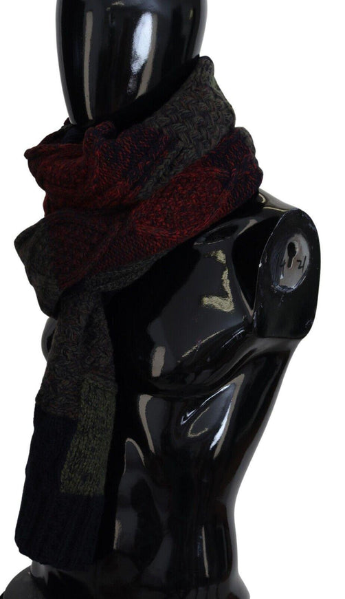 Dolce & Gabbana Multicolor Knitted Men Neck Wrap Shawl Scarf - Ellie Belle