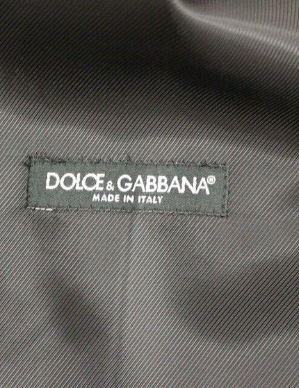 Dolce & Gabbana Gray Striped Wool Logo Vest Gilet Weste - Ellie Belle