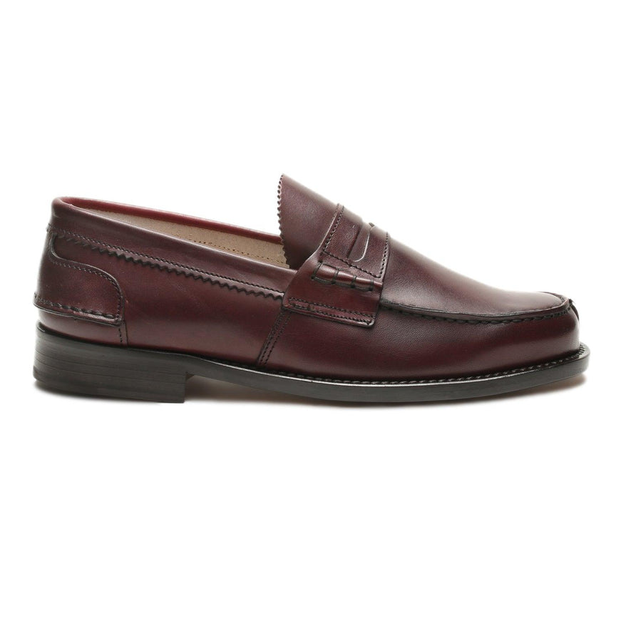 Saxone of Scotland Brown Calf Leather Mens Loafers Shoes - Ellie Belle