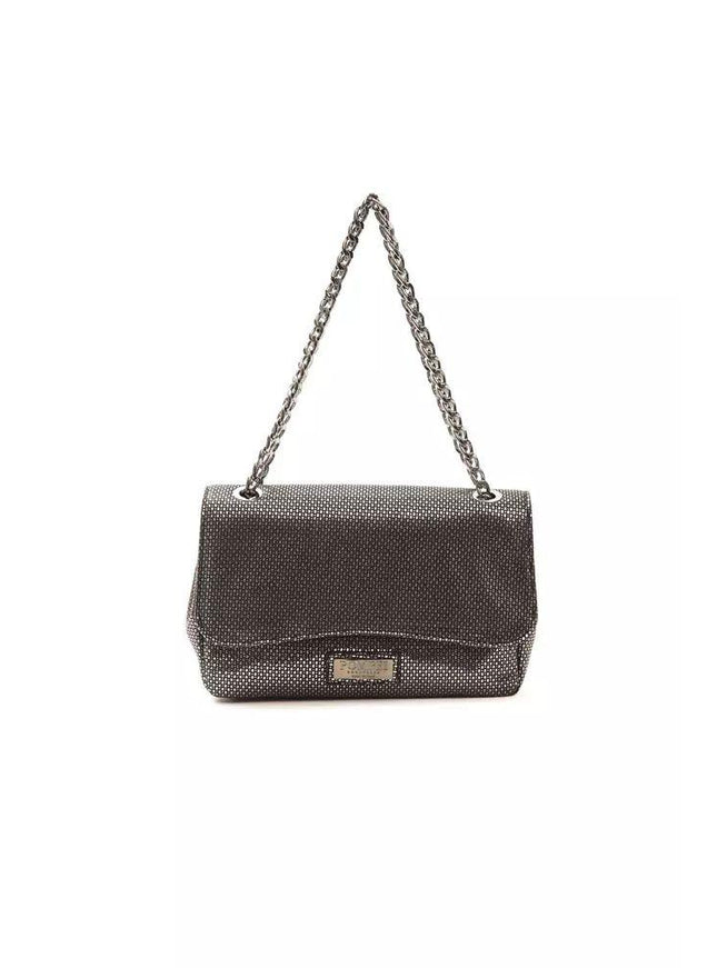 Pompei Donatella Gray Leather Crossbody Bag - Ellie Belle