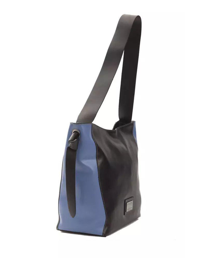 Pompei Donatella Black Leather Shoulder Bag - Ellie Belle