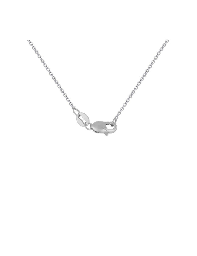 Triple Triangle Pendant with Diamonds in 14k White Gold (1/5 cttw) - Ellie Belle