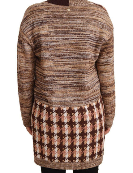 Twinset Multicolor Long Sleeves Cardigan Knit Sweater - Ellie Belle