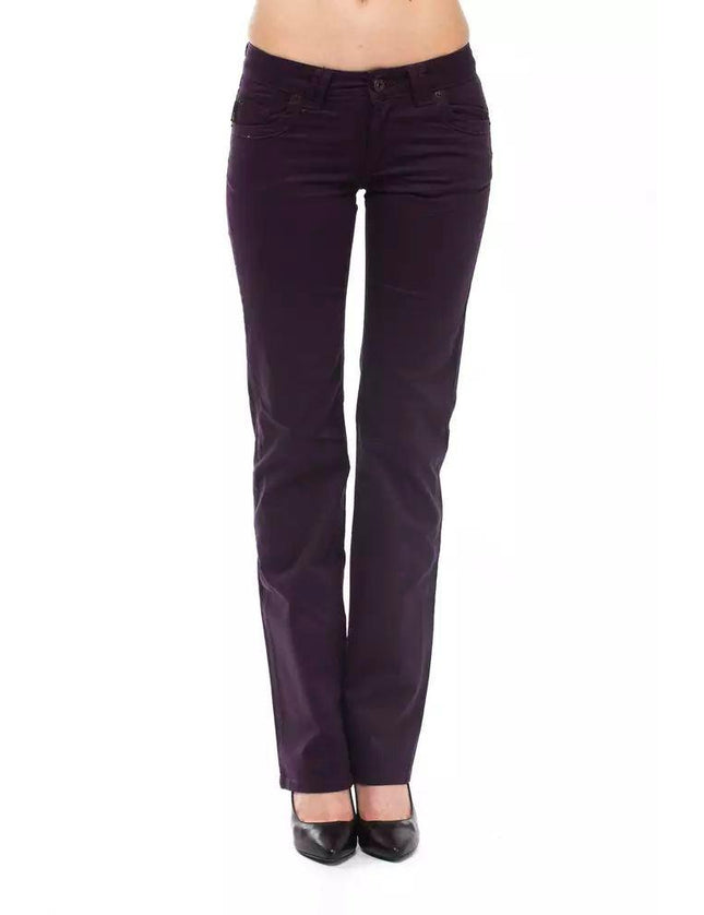 Ungaro Fever Purple Cotton Jeans & Pant - Ellie Belle