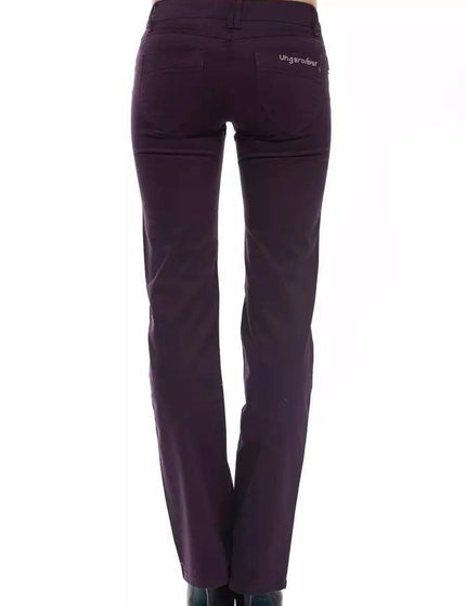 Ungaro Fever Purple Cotton Jeans & Pant - Ellie Belle