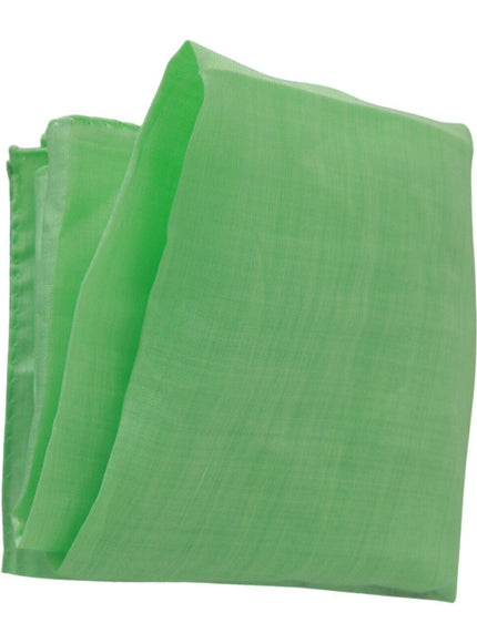 Versace Apple Green Linen Square Foulard Head Wrap Scarf - Ellie Belle