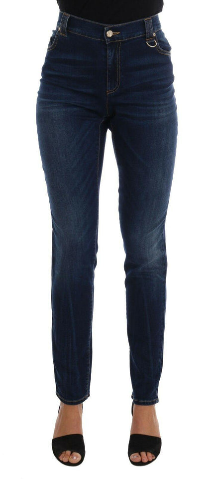 Versace Jeans Blue Wash Cotton Stretch Slim Denim Jeans Pant