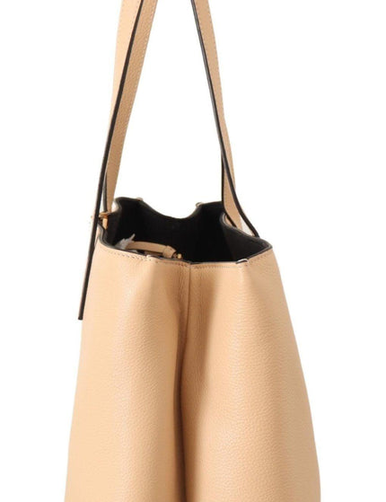 Versace Nude Calf Leather Tote Shoulder & Handbag - Ellie Belle