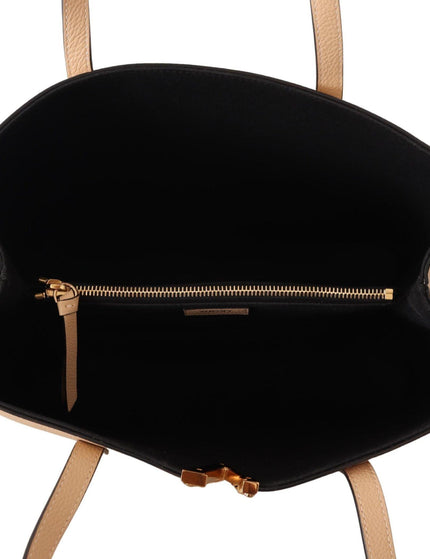 Versace Nude Calf Leather Tote Shoulder & Handbag - Ellie Belle