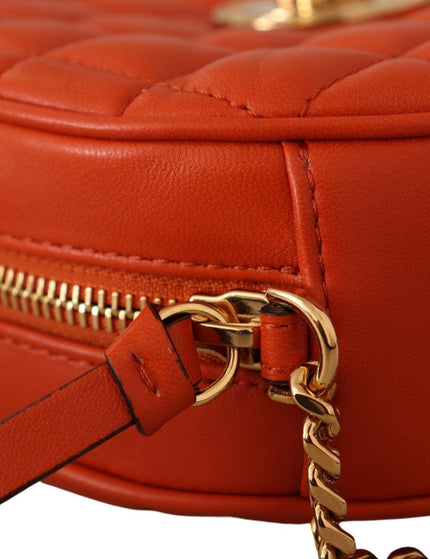 Versace Red Nappa Leather Medusa Round Crossbody Bag - Ellie Belle