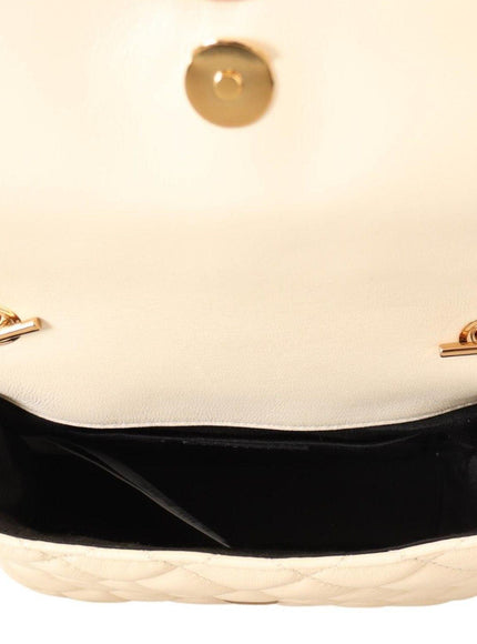 Versace White Nappa Leather Medusa Small Crossbody Bag - Ellie Belle