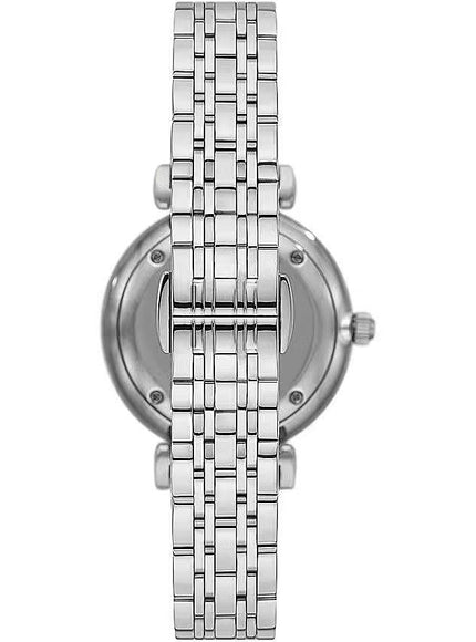 Emporio Armani Silver Steel Quartz Watch - Ellie Belle