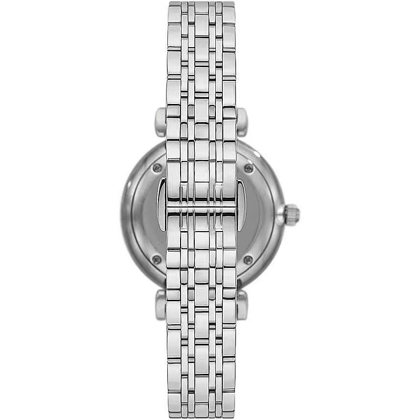 Emporio Armani Silver Steel Quartz Watch - Ellie Belle